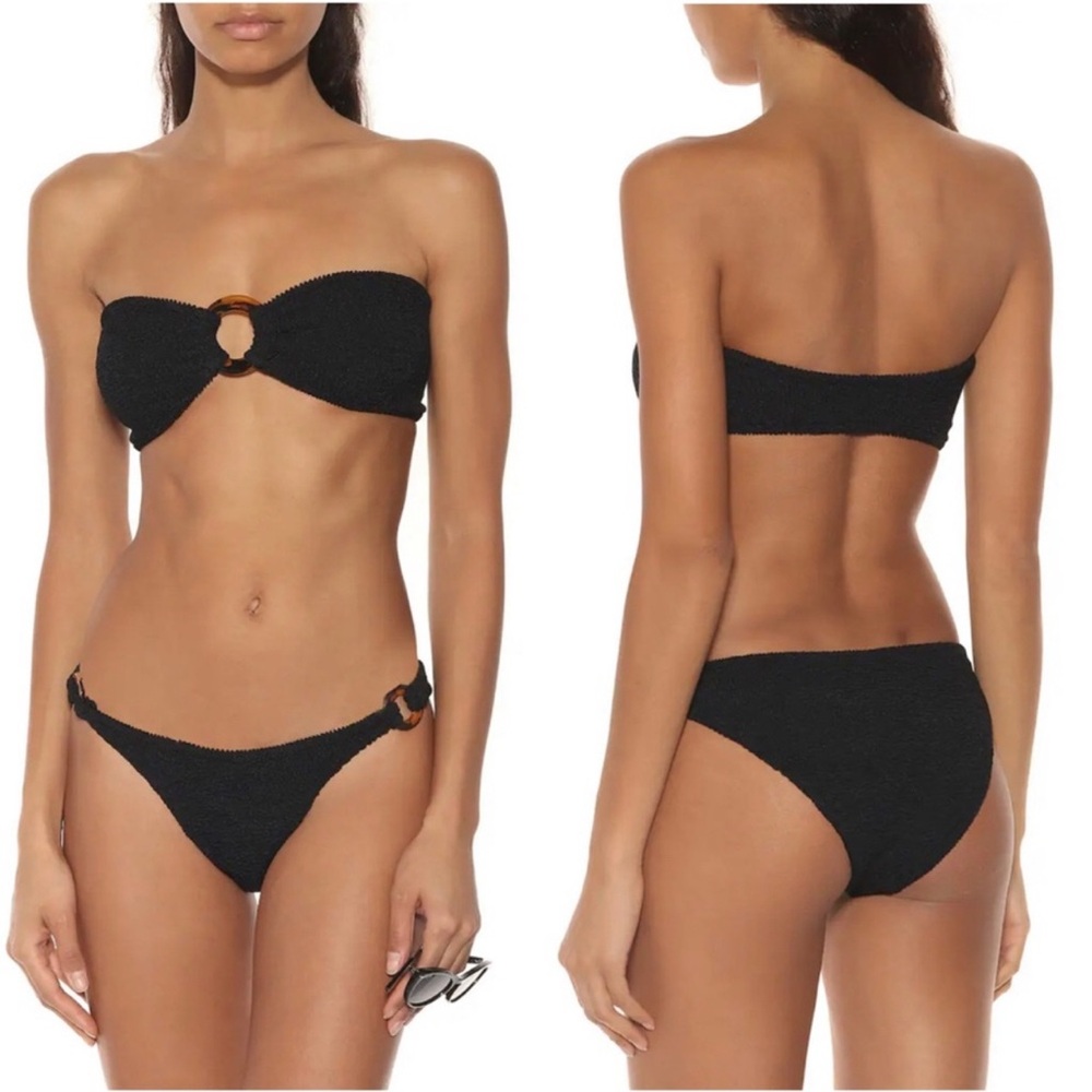 Hunza G Black Gloria Bikini Set One Size